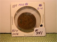 1844/81 Large Cent – G (Key Date)