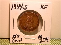 1944-S US “Filipinas” One Centavo (Key