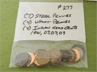 (15) US Pennies - (7) Steel Pennies, (4)