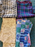 Lot of 4 Fabric Remnants