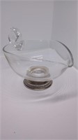 Frank Whiting and Co Sterling rimmed glass