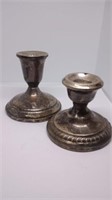 Towle weighted sterling candleholder and Revere