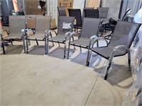 (5) StyleWell Metal Stack Patio Chairs