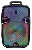 QFX 12" Portable Bluetooth Speaker w/ Party Lights