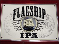 Flagship IPA Brewing Metal Sign - 18x12