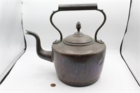 19th Century Birmingham UK Brass & Copper Tea Pot