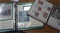Special Collector Stamp sheets book and Harry