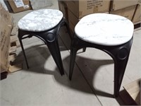 (4) Marble Top Stools