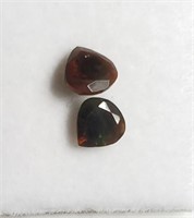 0.04 cts pair of Ethiopian Black Opal Gem stones
