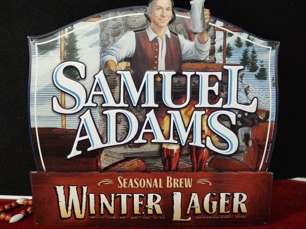 Samuel Adams Winter Lager Metal Sign - 16x17