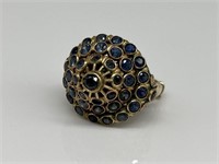 Rose Gold Ring w/ Sapphire Gems.