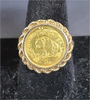 10kt Foreign Coin Ring