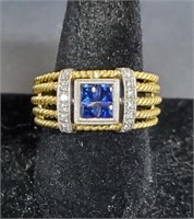 18kt Gold / Sapphire Gemstone Ring