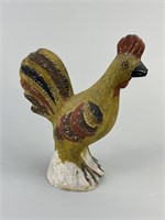 Early Antique Chalkware Rooster.