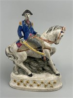 Early Chalkware George Washington on Horse.