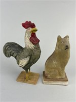 Early Composition Rooster & Dog Squeak Toys