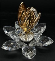 Swarovski Crystal Gold Butterfly