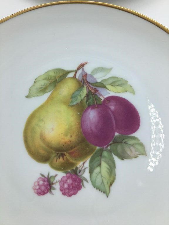 Vintage Fruit Design Plates