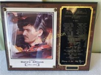 davey allison memorial plaque nascar history