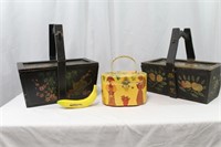 Wooden Chinese Wedding Baskets & Jody Bag