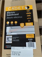 Cadet 48" Electric Baseboard Heater, White