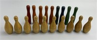 Early Carnival Game Bowling Pins.