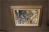 Bluebird Oil Painting Rusell Cobane 96 Approx 21"x