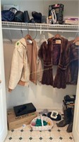 Items In Hall Closet. Ladies For Coats, Men's
