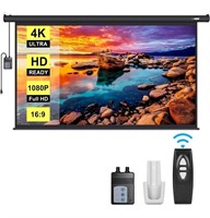 NEW 100" Electric Motorized Projector Screen w/