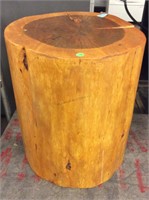 Heavy Solid Wood Lacquered Tree Stump - approx.