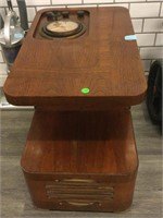Vintage Philco Chairside AM Radio Table Console -
