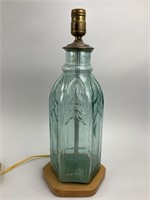 Antique Glass Pickle Jar Lamp.