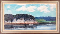 Peter Cook Oil on Board "Landscape" 24" x 48"