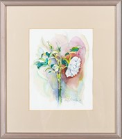 Hugh Fitzgerald watercolor "Floral" 15" x 17"