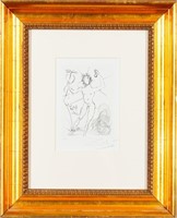 Salvadore Dali etching "Mercury" 17" x 21"