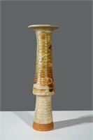Val Cushing art pottery vase "12 height x 3"