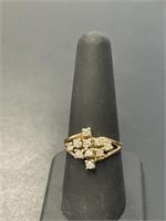 18 KT Vintage Mine-Cut Diamond Ring