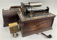 Columbia Type AT Phonograph & Edison Recorder