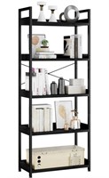 OTK 5 Tier Bookshelf with 2 Hooks, Office Shelf
