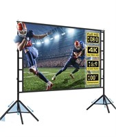Projector Screen and Stand,Large Indoor Outdoor