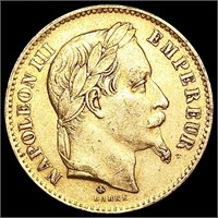 1868 France .1867oz Gold 20 Francs CLOSELY