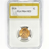 1939 Wheat Cent PGA PR64 RED