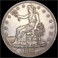 1876 Silver Trade Dollar CLOSELY UNCIRCULATED