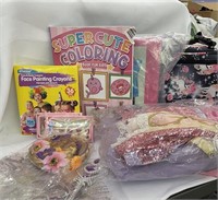 Lot of children’s items including lunch bag,