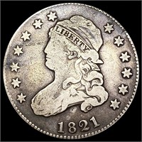 1821 Capped Bust Quarter NICELY CIRCULATED