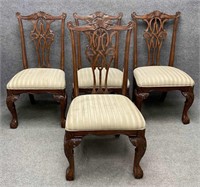 Set of Four Chippendale Dining Chairs