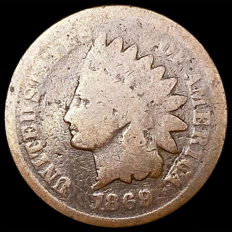 1869 Indian Head Cent NICELY CIRCULATED