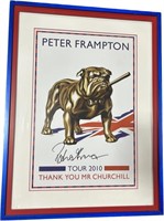 Peter Frampton 2010 Autographed Tour Poster.