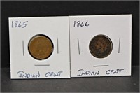 1865 & 1866 Indian Cents
