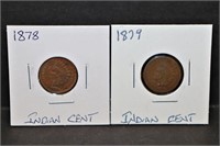 1878 & 1879 Indian Cents
